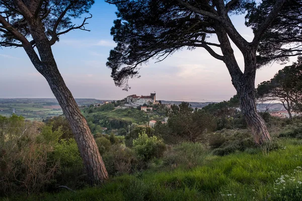 Rosignano marittimo, toskana, livorno - panoramablick vom — Stockfoto