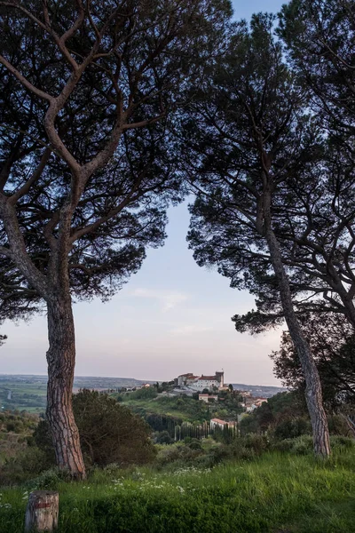 Rosignano Marittimo, Toscana, Livorno - vista panorámica desde el — Foto de Stock