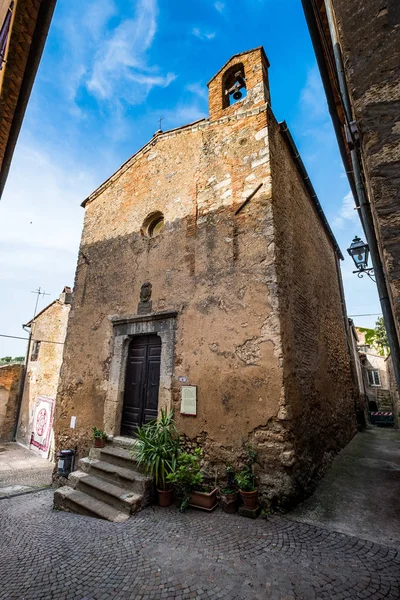 Bibbona w Val di Cecina, Livorno, Toskania, Włochy - o Kościele — Zdjęcie stockowe