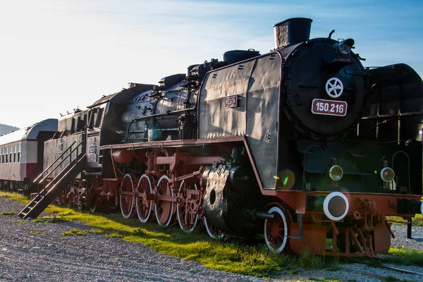 Viseus Sus Romania October 2014 Mocanita Steam Locomotive Fueled Wood — Stock Photo, Image