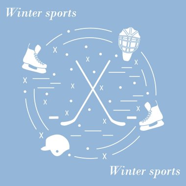 Vektör çeşitli konularda düzenlenen hokey için resmi bir