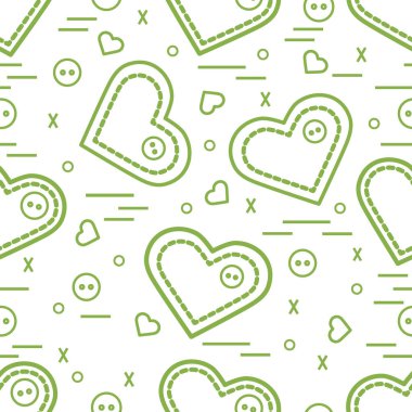 Şirin seamless modeli ile iğne durumlarda ve düğme. CA tebrik