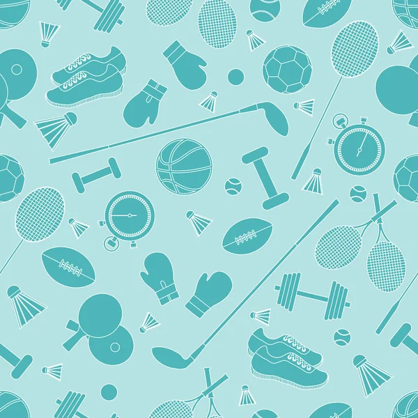Spor konulu seamless modeli. Vektör çizim spor