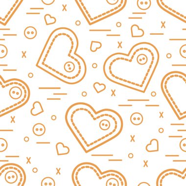 Şirin seamless modeli ile iğne durumlarda ve düğme. CA tebrik