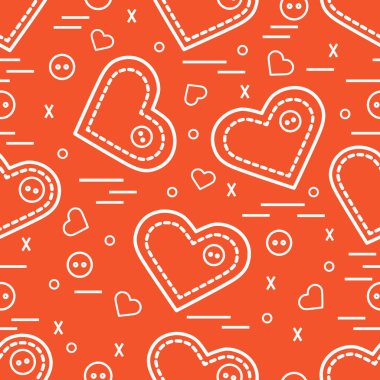 Şirin seamless modeli ile iğne durumlarda ve düğme. CA tebrik