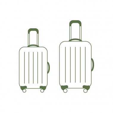 Bavul seyahat için vektör Illustration. Yaz saati, tatil