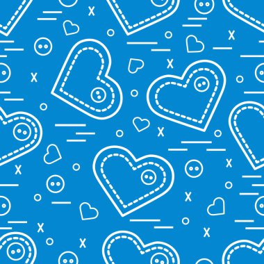 Şirin seamless modeli ile iğne durumlarda ve düğme. CA tebrik