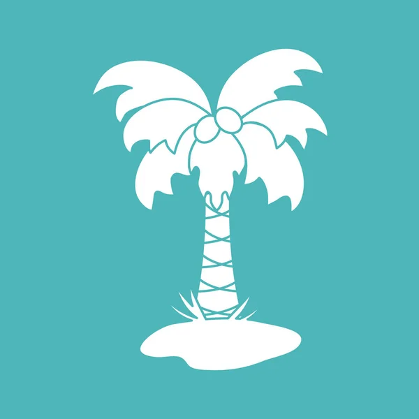 Wektor ładny ikona palmy. — Wektor stockowy