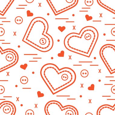 Şirin seamless modeli ile iğne durumlarda ve düğme. CA tebrik