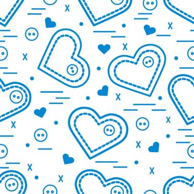 Şirin seamless modeli ile iğne durumlarda ve düğme. CA tebrik