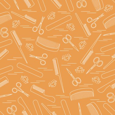 Şirin desen manikür ve pedikür, tarak, makas tırnak 