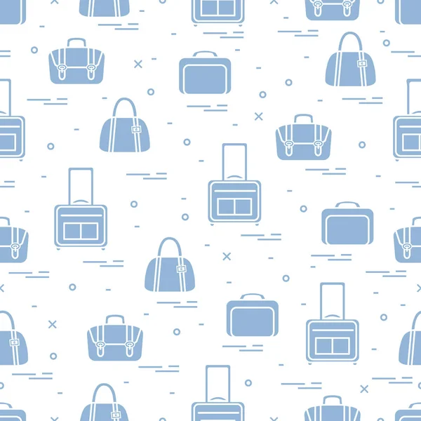 Ładny wzór z różne torby i walizki do trave — Wektor stockowy