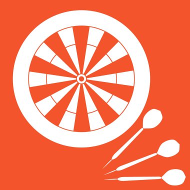 Hedef ve Dart ları için ok sevimli vektör çizimi. SPO