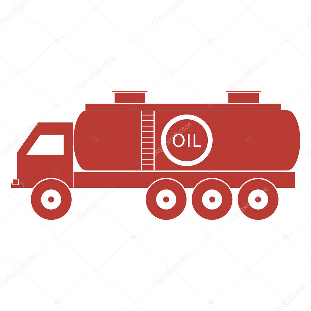 Stylized icon of the oil tanker/fuel tanker 