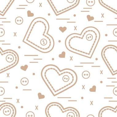 Şirin seamless modeli ile iğne durumlarda ve düğme. CA tebrik