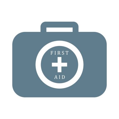 Renkli İlkyardım çantası stilize simgesi 