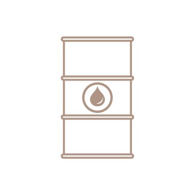 Petrol varil stilize simgesi 