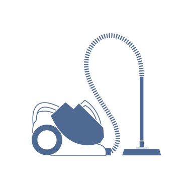 Renkli bir elektrikli süpürge stilize simgesi 