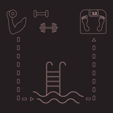 Spor yaşam tarzı güzel resim: el ile halter, karakeçi