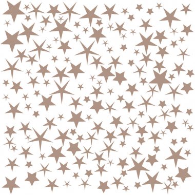 Farklı renkli yıldız ile şirin illüstrasyon 