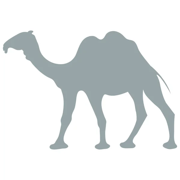 Icono estilizado de un camello de color — Vector de stock