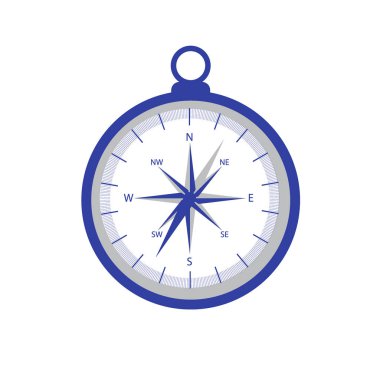 Renkli bir pergelin stilize simgesi