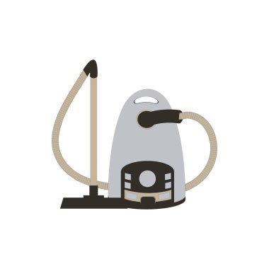 Renkli bir elektrikli süpürge stilize simgesi 