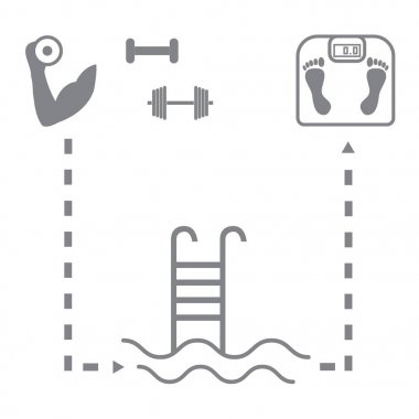 Spor yaşam tarzı güzel resim: el ile halter, karakeçi