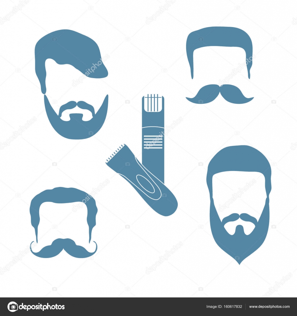 男性の髪型ひげ髭t のかわいいベクトル イラスト ストック