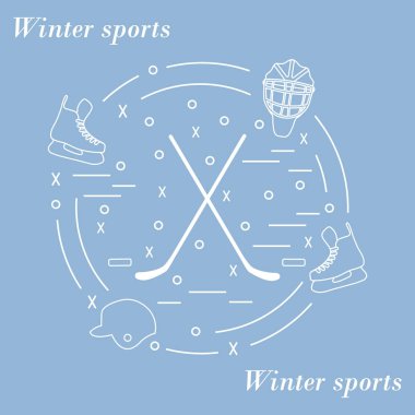 Vektör çeşitli konularda düzenlenen hokey için resmi bir