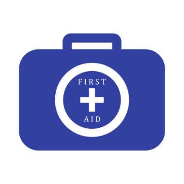 Renkli İlkyardım çantası stilize simgesi 