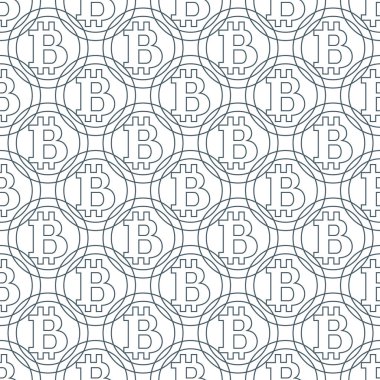 Renkli bitcoins geometrik desen