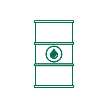 Petrol varil stilize simgesi 