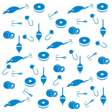 -Balık tutmak için farklı araçlar ile ilginç desen 