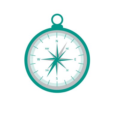 Renkli bir pergelin stilize simgesi