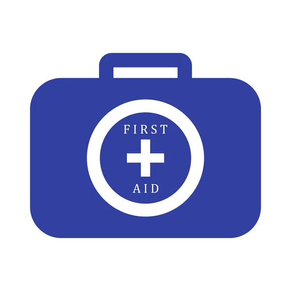 Icono estilizado de un kit de primeros auxilios de color — Vector de stock