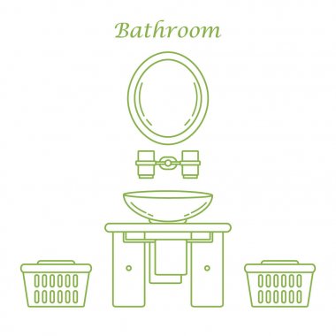 Sevimli vektör Illustration santas posta kutusu ve kar. Kış