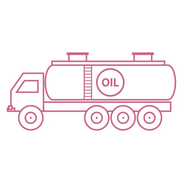 Petrol tankeri/yakıt tankeri stilize simgesi — Stok Vektör