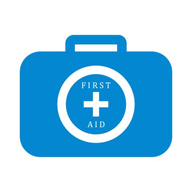 Renkli İlkyardım çantası stilize simgesi 