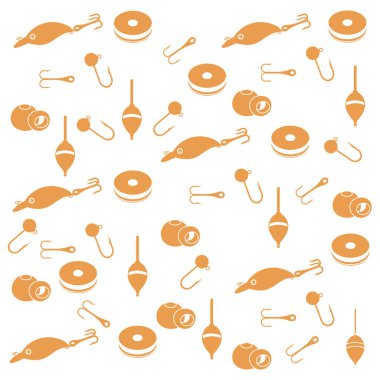 -Balık tutmak için farklı araçlar ile ilginç desen 