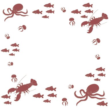 Denizlerin çeşitli nüfuslu ilginç resim ve