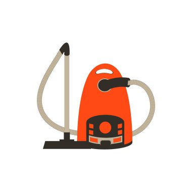 Renkli bir elektrikli süpürge stilize simgesi 