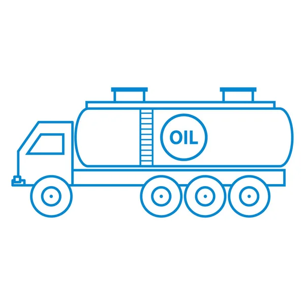 Icône stylisée du pétrolier / pétrolier — Image vectorielle