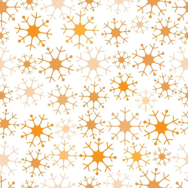 Kış kar taneleri çeşitli ile seamless modeli.