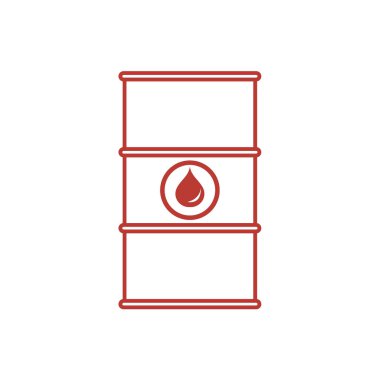 Petrol varil stilize simgesi 