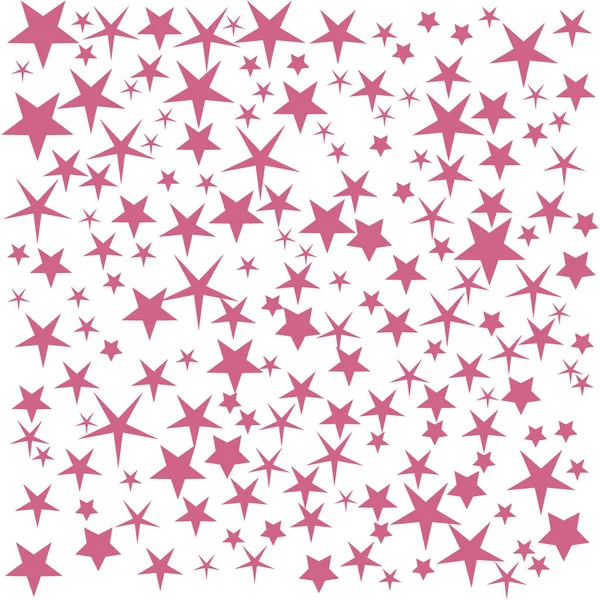 Farklı renkli yıldız ile şirin illüstrasyon 