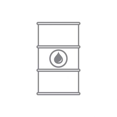 Petrol varil stilize simgesi 