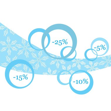 Pazarlar ve dükkanlar için çeşitli indirimler vektör çizim.
