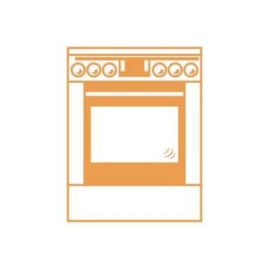 Renkli bir Ocak stilize simgesi