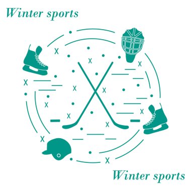 Vektör çeşitli konularda düzenlenen hokey için resmi bir